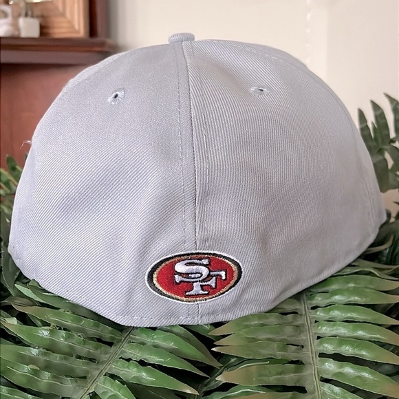 Brand New NEW ERA San Francisco 49ers Light Gray Hat Embroidered Logo Hat NFL - Picture 6 of 15